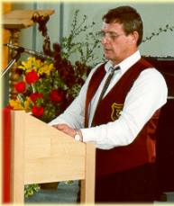 2. Vorsitzender Franz Pfaller bei der Begrüßung
